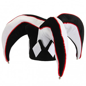 Мадешин Хэллоуин карнавал Марди Гра Клоун треугольная многоугольная шляпа с немецким флагом и колокольчиками - Product Image 4