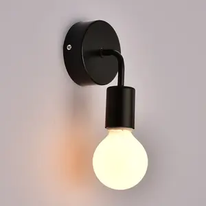 Luminária de parede retrô para baixo, para quarto, decoração de casa, lâmpada de parede