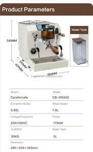 Careforcafe Machine à expresso <span class=keywords><strong>Hibrew</strong></span> à groupe unique et à double chaudière Machine à café professionnelle commerciale pour café - Product Image 6