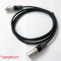 Câble audio pour microphone XLR mâle-femelle SREXACT SVC687V-176-1M, qualité supérieure, coque en alliage de zinc, plaqué nickel, gaine en PVC de 6 mm