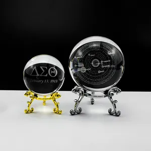 थोक क्रिस्टल बॉल बेस कस्टम नया डिज़ाइन ट्राइपॉड आकार सोना चांदी रंग का धातु क्रिस्टल बॉल होल्डर स्टैंड