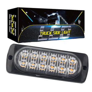 12 lumières stroboscopiques <span class=keywords><strong>LED</strong></span> clignotant d'urgence phare d'avertissement <span class=keywords><strong>12V</strong></span> 24V stroboscopes pour Auto DRL voiture camion ambre rouge bleu - Product Image 1