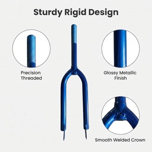 <span class=keywords><strong>Fourche</strong></span> avant de vélo de montagne (<span class=keywords><strong>VTT</strong></span>) à commande par l'épaule, <span class=keywords><strong>rigide</strong></span>, haute qualité - Product Image 3