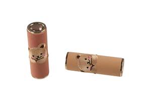 Nouveau Contenant de Baume à Lèvres Rond de Luxe en ABS avec Couvercle Rabattable, Motif Ours Mignon, 3 Couleurs, Tube de Rouge à Lèvres Vide - Product Image 6