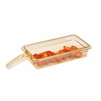 Barquettes en plastique transparentes isolées résistantes aux hautes températures, compatibles micro-ondes, avec poignée, pour poulet frit