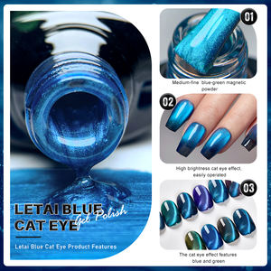 طلاء عيون القط الأزرق من Deroi ، جل عيون القط المغناطيسي خالي من Hema Tpo ، جل عيون القط البحري الكريستالي - Product Image 5