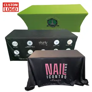 Custom Design Custom Spandex Table Cover Table Cloth Fabric Table Covers Rectangle Tablecloth