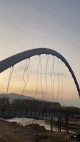 Puente de Acero Prefabricado, Estructura de Acero para Puente Peatonal, Puente de Arco de Tubería de Acero