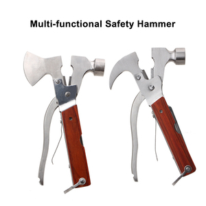 Marteau multifonction pliable 19-en-1 en acier inoxydable 420 avec pince et brise-vitre pour le camping et les urgences automobiles - Product Image 2