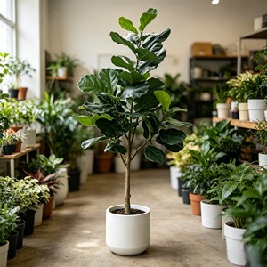 180cm Pitted white basin Fiddle-leaf fig– Eco-Friendly Plant for Wedding & Event Decoration - Product Image 4