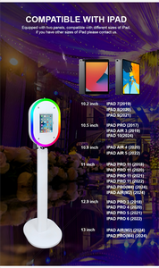 Stan foto Ipad Oval portabel Shell stok gudang AS tersedia cepat pengiriman Stan foto Selfie kios - Product Image 3