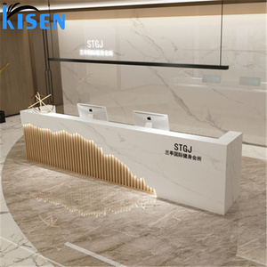 Kisen Luxury Versatile for Office Hospital Bar Hotel Living Room Workshop Salon Cashier <b>Counter</b> Big Size Table <b>Reception</b> Desk - Product Image 1