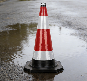 Conos de Seguridad Vial de 700 mm con Anillo, Señalización de Advertencia para Carreteras, Venta al Por Mayor de Fábrica - Product Image 2