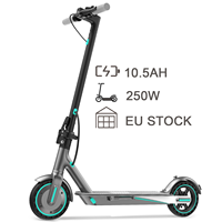 Patinete Eléctrico Plegable Popular para Adultos, Potente Motor sin Escobillas, Manillar Ajustable, EN17128 UL2272