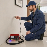 Détecteur de fuites de conduites d'eau F999K en gros avec affichage analogique et lecture numérique pour la localisation de fuites en pipeline souterrain