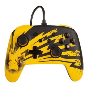Manette de jeu filaire Pikachu Lightning pour Nintendo Switch Noir et Jaune - Product Image 1