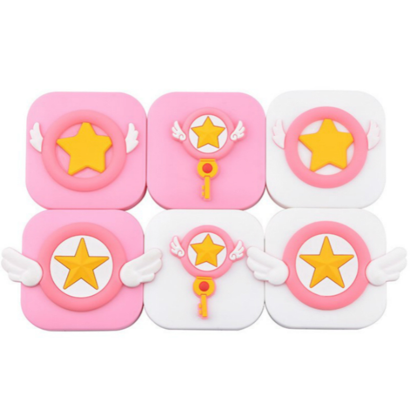Cosmetic Contact Lenses Cases Boxes Cute Card Captor Sakura Contact Lens Case box Invisible Wing Container Case