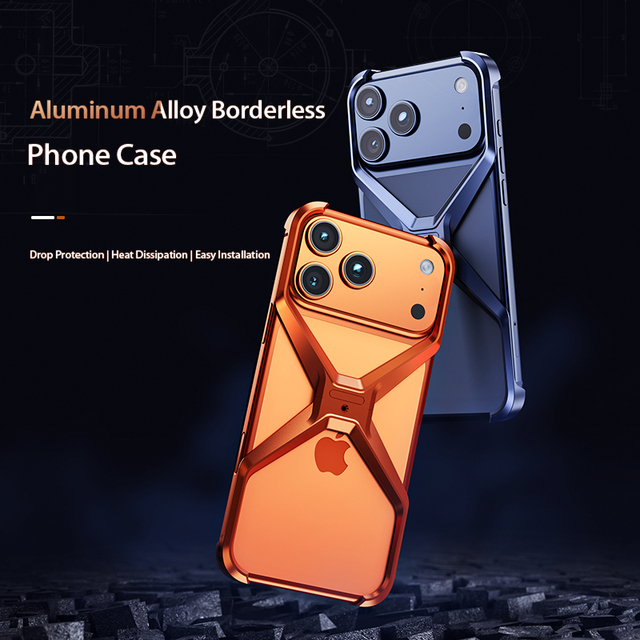 Boneruy M06 Aerospace-Grade Aluminum Phone Case: Borderless Design + 1mm Raised Screen Protection