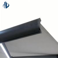 Auvent rétractable moderne et imperméable pour l'extérieur, avec structure en aluminium, pour cuisine et usage extérieur