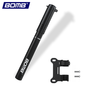 Pompe à vélo portable haute pression BOMB en alliage d'aluminium avec valves Presta/Schrader, design léger - Product Image 1