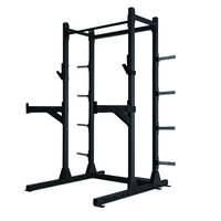 Jaula de Sentadillas Personalizada de Fábrica 75x75, Entrenador Funcional Multi Power Rack con Doble Pila de Pesas y Cruce de Cables