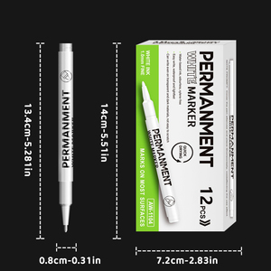<span class=keywords><strong>Pennarello</strong></span> Acrilico GF Popolare <span class=keywords><strong>Bianco</strong></span> Evidenziatore Asciugatura Rapida Impermeabile Senza Sbavature <span class=keywords><strong>Coprente</strong></span> per Studenti Disegno Artistico Fai da Te Marcatura - Product Image 4