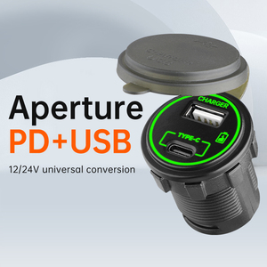 Bán buôn 66W PD + USB giao diện kép 12/24V phổ xe sạc không thấm nước Xe Điện thoại di động sạc nhanh USB ổ cắm - Product Image 2