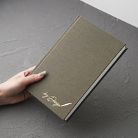 Cahier de notes personnalisé en lin de gratitude quotidienne à couverture rigide A4 A5 A6 taille planificateur 2024-2025