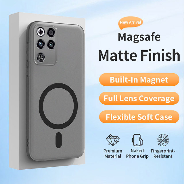 Frosted Strong Magnet Armor Bumper Case for ZTE Z80 Ultra Red Magic 10 Pro TPU Soft Magnetic Case for ZTE Nubia Redmagic 11 Air