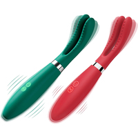 Kovida Silikon-Vibrator für Frauen Klitoris G-Punkt Männlicher Penis Sexspielzeug Großpackung Massagegerät Elektrische Vibration Nippelklemmen