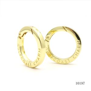 ヘビーデューティラウンドカラビナーフックリング高級防水バッグキーチェーンアクセサリーカスタムロゴ付きジャンプリングクラスプ - Product Image 6