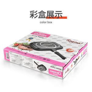 Royal Dessini Aluminum Die <b>Cast</b> Non Stick Grill <b>Pan</b> Rectangular For Steak Frying Baking Easy Cleaning Home Use - Product Image 3