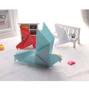 Elégant Origami Paper Dove Folded Wedding Craft avec Love Style - Product Image 5