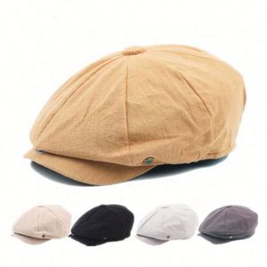 Casquette Gavroche Unie 8 Panneaux Printemps-Été-Automne pour Hommes – Idéale Sports et Tenues Décontractées – Vente en Gros - Product Image 1
