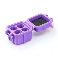 3ml 4-Fächer Peptid-Reiseetui, Peptid-Box, OEM, hochwertiges Reiseetui mit Kühlpack für Fläschchenschutz und Präsentation