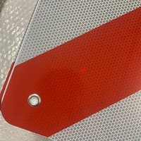 Plaque de marquage arrière réfléchissante haute intensité en aluminium, panneau Chevron pour camions et remorques, signalisation d'avertissement conforme à la norme ECE R70