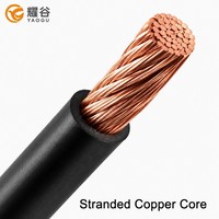 Cable Eléctrico de Cobre Trenzado Negro con Aislamiento de PVC, 450/750V Clase 2, para Cableado de Tableros de Distribución