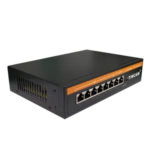 TiNCAM 8 Port 10/100M saklar Ethernet Cepat Poe Switch ie802.3 af/at untuk kamera IP CCTV keamanan kamera sistem jaringan nirkabel