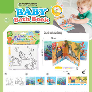 Nuovo Giocattolo per Bambini Libro da Bagno in EVA Cambia Colore per Educazione Precoce e Sviluppo dell'Intelligenza Certificato EN71 per Età 0-7 Anni - Product Image 4