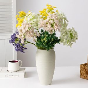 Bouquet de fleurs artificielles en dentelle Meng Jie, blanc et rose, en polyester, pour la décoration de la maison, accessoires de mariage - Product Image 2