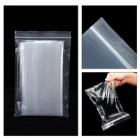 Sacs en plastique PE transparents à fermeture éclair pour l'emballage des aliments congelés, pochette pour bijoux, emballage pour cosmétiques et accessoires