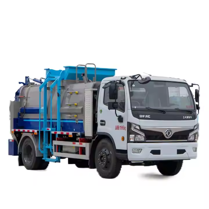 Низкая цена, прямая продажа, Dongfeng Fureka F7, гибридный Электромобиль, 8 м³, кухонный мусоровоз для сбора пищевых отходов