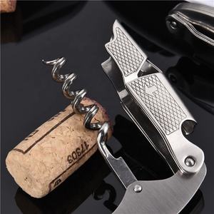 Многофункциональное Красное Вино Ручной сомелье, штопор из розового дерева, плоский дизайн, Экологически чистая конструкция из нержавеющей стали, деревянная Конструкция - Product Image 3