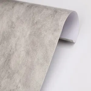 Waterproof cement wallpaper dark gray adhesive wall paper home decor wallpaper removable wall paper