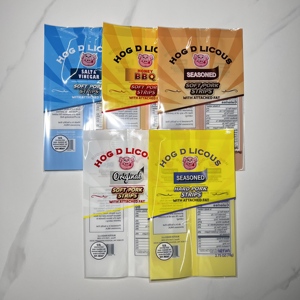 Wholesale Custom Mid-seal Bags of Potato Chips Nuts <strong>Cookies</strong> Fudge Pecans <strong>Protein</strong> Powder Snack Packaging sealed logo Storage Bags - Product Image 5
