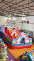 Château gonflable combiné avec toboggan Little Pony de haute qualité et durable, en PVC épais et résistant
