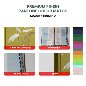Servicio de Impresión de <span class=keywords><strong>Biblias</strong></span> Personalizadas con Bordado en Tela, Impresión Bajo Demanda, Tapa Blanda, Índice por Índice, Biblia Sagrada Impresa - Product Image 2
