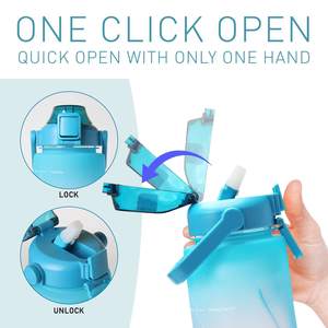 <span class=keywords><strong>Tanana</strong></span> personnalisé 64oz sans BPA Tritan matériel plastique rappeler de boire motivationnel Sport boire tasse bouteille d'eau - Product Image 4