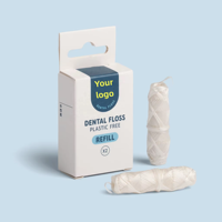Fil dentaire végétalien de marque privée RICHSOURCE, 100 % naturel, certifié CE, logo personnalisé, boîte en plastique pour le nettoyage des dents, petite commande