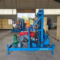 Foreuse hydraulique sur roues diesel de 200 m pour puits d'eau, à faible entretien, fournie directement par l'usine